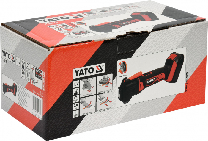Unealta multifunctionala oscilanta YATO cu acumulator 18V 1X2Ah [3]