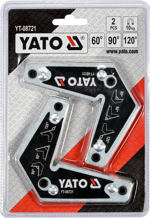 Unghi magnetic pentru sudura YATO set 2 buc [3]