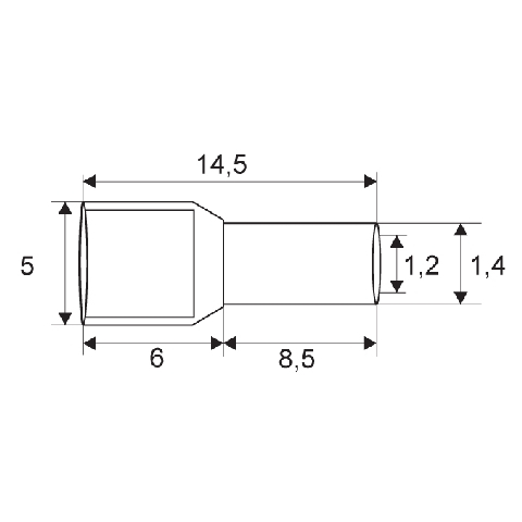 Varf cabluPt. cablu de 2 x 0,5 mm2 [3]