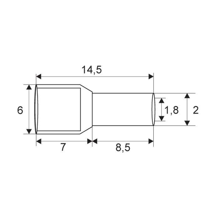 Varf cabluPt. cablu de 2 x 1,0 mm2 [3]