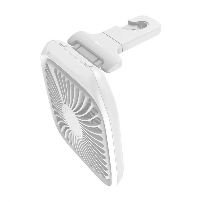 Ventilator pliabil tetiera autovehicul BASEUS Foldable USB 3.6W 5V / 1A 3 viteze (alb) CXZD-02 [5]