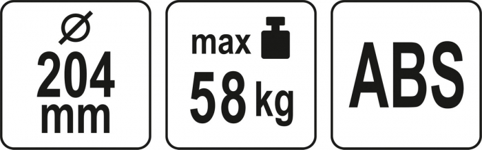 Ventuza pentru sticla cu pompa de vid 204mm max 58kg YATO ABS [4]