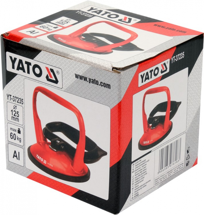 Ventuza pentru sticla 125mm max 60kg YATO aluminiu [3]