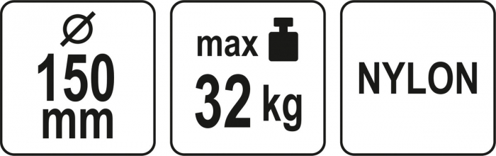 Ventuza pentru sticla cu pompa de vid 150mm max 32kg YATO Nylon [4]