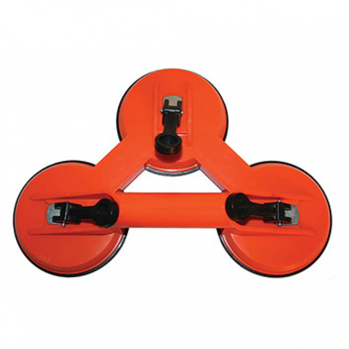 Ventuza tripla carcasa plastic - 12 cm BASIC [2]