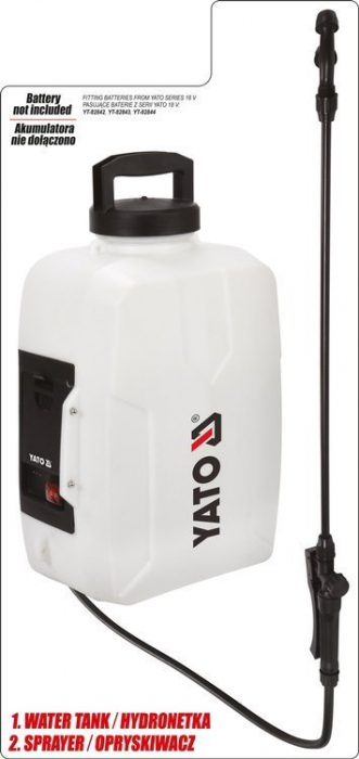 Vermorel YATO 12L 18V 1.5L/min 7m Fara acumulator si incarcator [12]