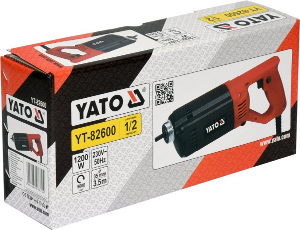Vibrator beton YATO, 1200W, 35mm, 3.5mm, 3m [3]