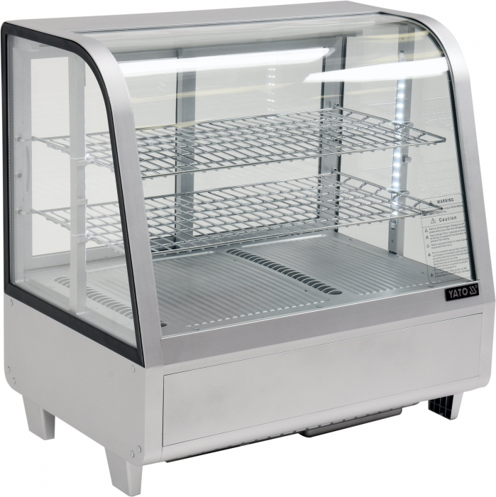 VITRINA FRIGORIFICA 160W 100L 680X450X670MM ARGINTIE YATO 100l