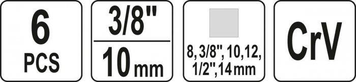 Set YATO biti pentru buson ulei 3/8 6pcs [4]