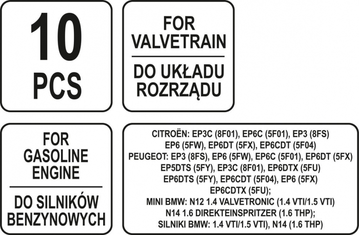 Set YATO blocare distributie BMW motor benzina10pcs [5]