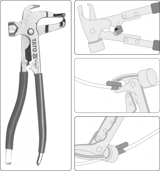 Cleste pentru plumb echilibrat roti YATO [3]
