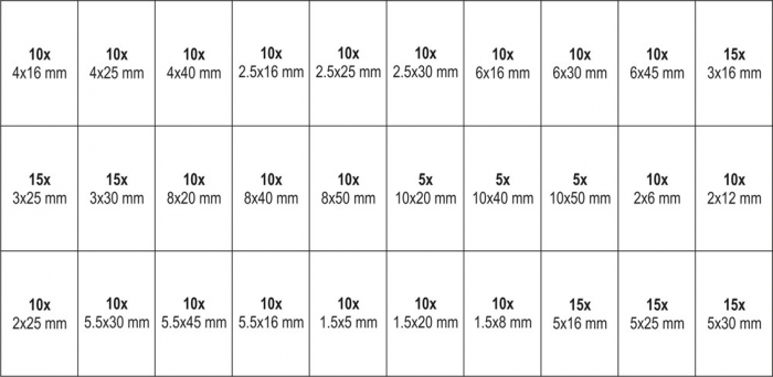 Set YATO, stift elastic crestat, 315 buc [5]