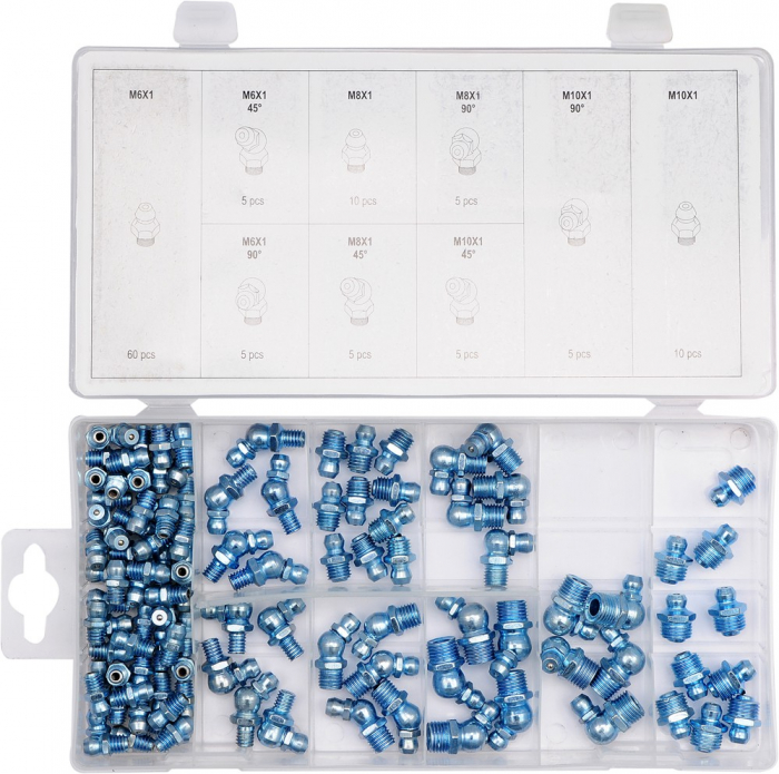 Set capete metalice YATO, pentru gresoare, 110 buc [2]