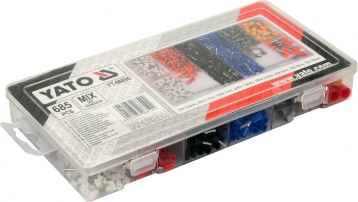 Set conectori YATO, pentru cabluri, 685 buc [2]