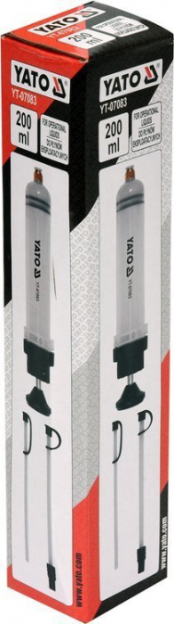 Aspirator seringa manuala pentru ulei YATO 200ml [3]
