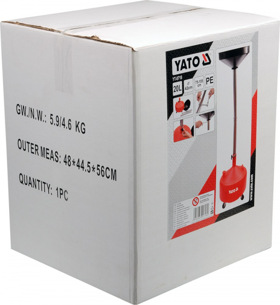 Bazin recuperare ulei uzat YATO, 20L, Ø42cm [6]