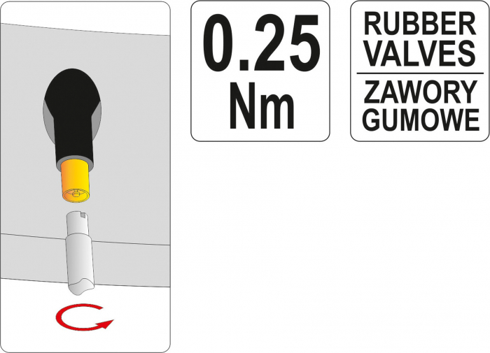 Surubelnita pentru supape YATO 0.25Nm maner plastic [2]