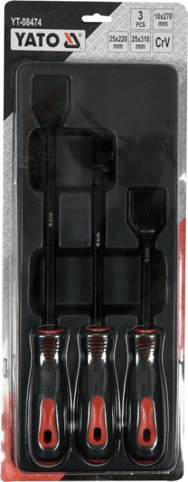 Set raclete cu maner pentru garnituri YATO CrV 3buc [3]