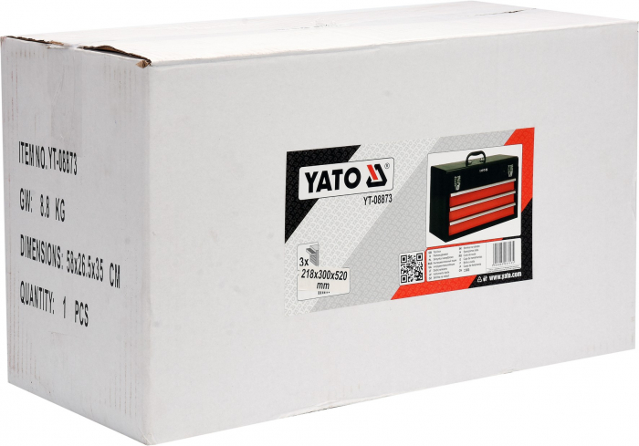 Cutie de scule metalica YATO 3 sertare 218x300x520 mm [5]