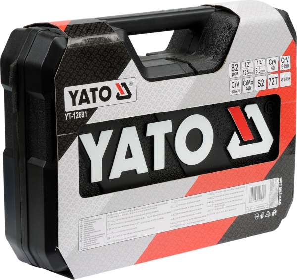 Trusa chei tubulare YATO, 82buc, CrV [3]