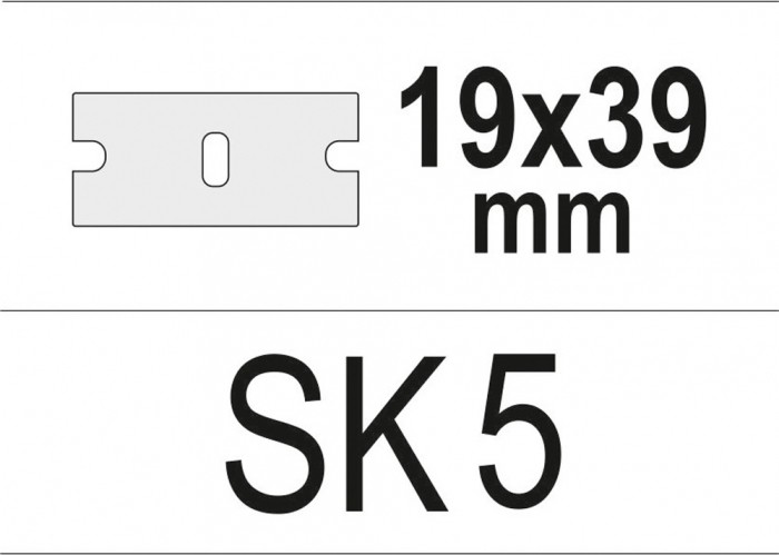 Lame rezerva pentru razuit sticla YATO SK5 10buc [3]