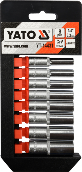 Set chei tubulare YATO, 1/4", 8buc [2]