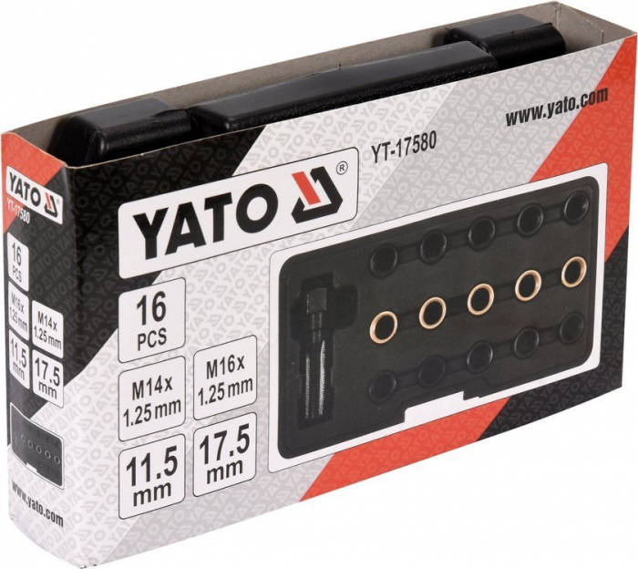 Kit YATO pentru reparat bujii 16pcs [2]