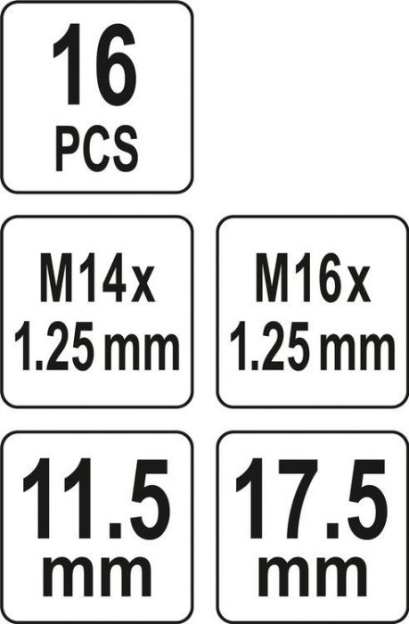 Kit YATO pentru reparat bujii 16pcs [5]