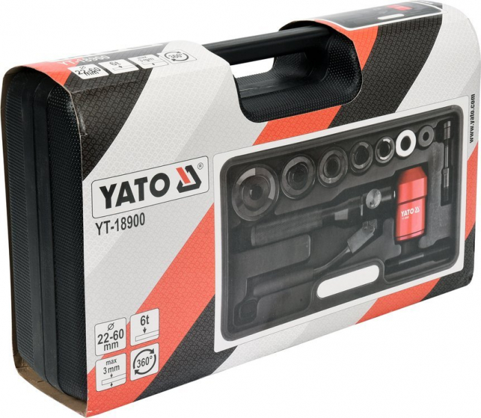 Cutter hidraulic YATO pentru tabla max 3mm diametru 22-60mm [4]
