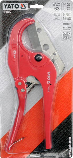 Cleste taietor tevi Yato, PVC/PP, 63mm [4]