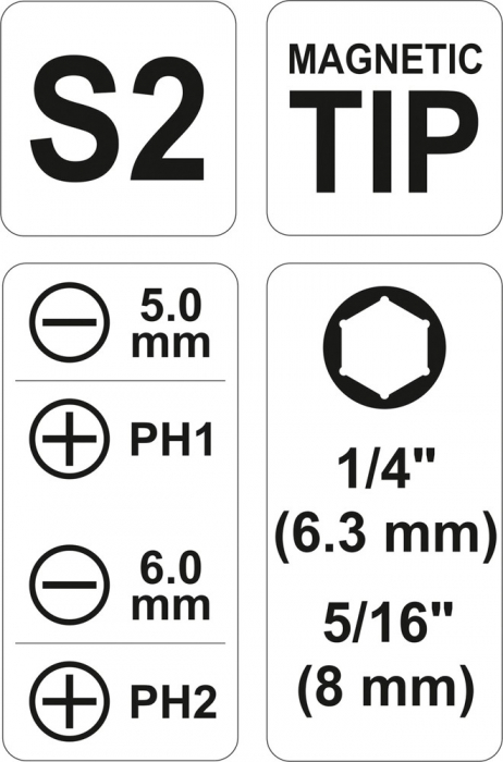Surubelnita varf interschimbabil YATO 6 in 1 [3]