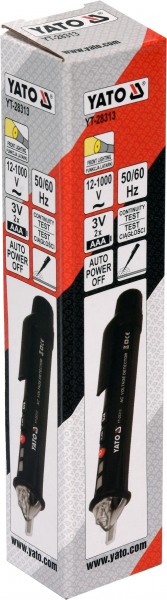 Tester Digital YATO, Pentru Tensiune, cu Lanterna, 12 - 1000V, 50/60 Hz [4]