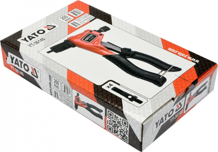 Cleste Pentru Piulite Nituibile YATO, CR-Mo, M3 - M6, 200mm [3]