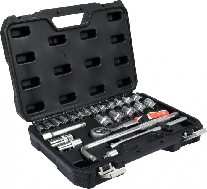 Trusa tubulare YATO 1/2 CrV 25pcs [2]