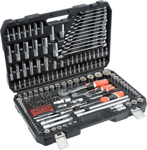 Pachet YATO, Trusa scule profesionala, 216buc + Cabluri incarcare baterie auto, 200A, 2.5m [2]