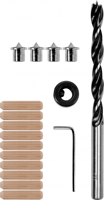 Set yato, pentru imbinari cu dibluri lemn, 6-8-10 mm