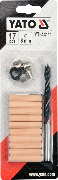Set YATO, pentru imbinari cu dibluri lemn, 6-8-10 mm [2]