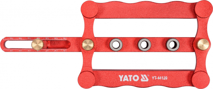 Sablon Pentru Dibluri Lemn YATO, Aluminiu, 6 - 10mm [3]