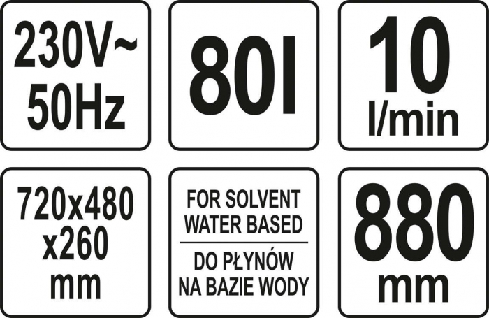 Cuva pentru spalat piese YATO 80L [6]