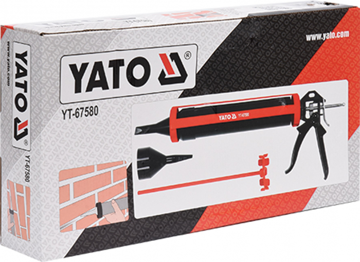 Set pistol YATO, pentru silicon, 1L [6]