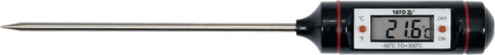 Termometru electronic YATO, cu sonda, LCD, -50°C - +300°C [2]