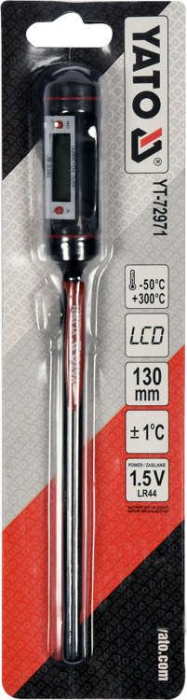 Termometru electronic YATO, cu sonda, LCD, -50°C - +300°C [4]