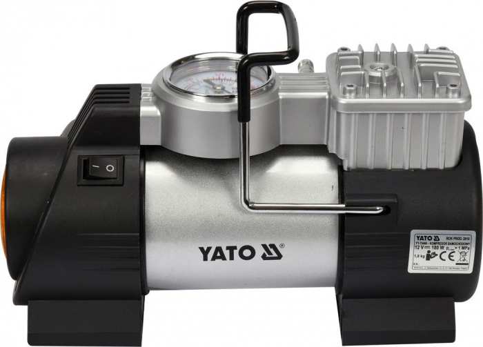 Compresor Pneumatic Auto YATO, cu LED, 12V, 180W [2]