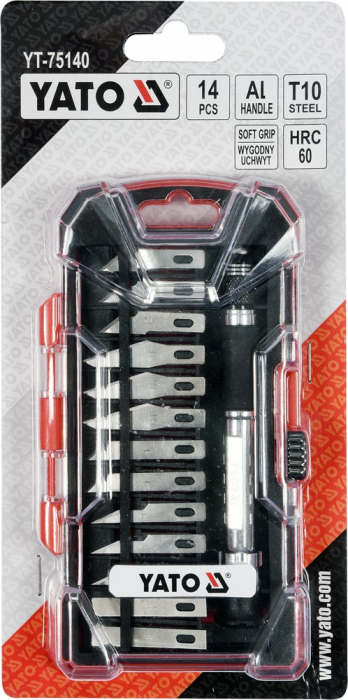 Set Cutite de Precizie YATO, Pentru Prelucrare Lemn, 14 buc [2]