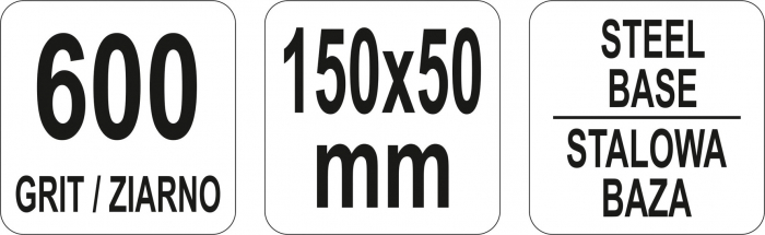 Piatra diamantata pentru ascutit YATO 150x50x4mm P600 [4]