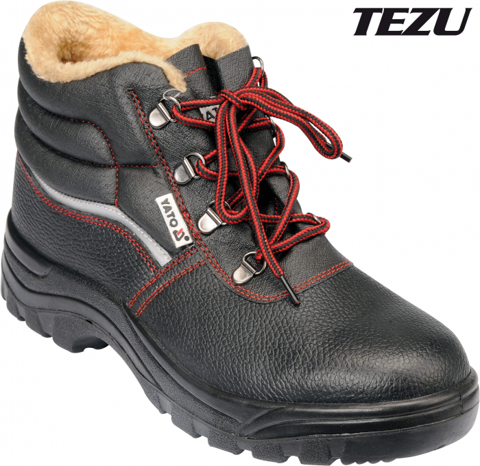 Bocanci de protectie YATO, Imblaniti, piele, 200J, negru [2]