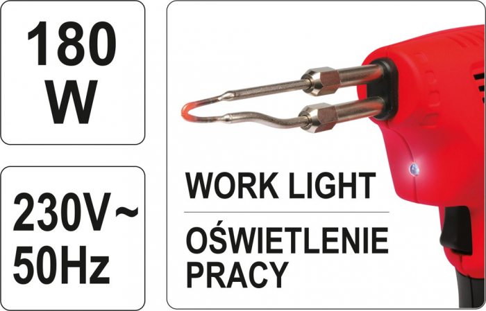 Pistol de lipit YATO, 180W, 0 - 600 °C [4]