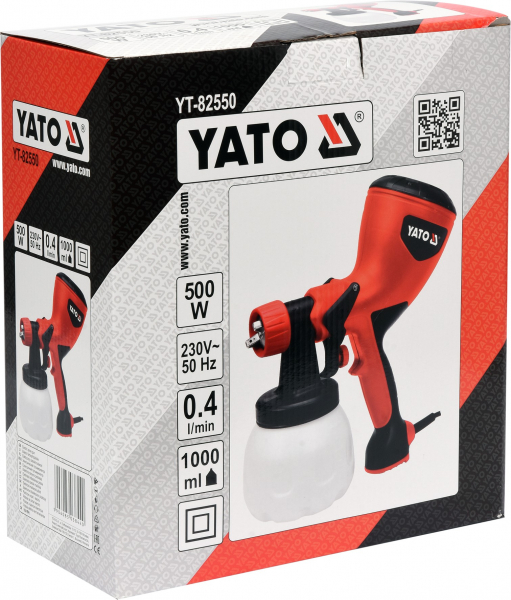 Pistol electric de vopsit YATO, 500W, rezervor 1L [3]