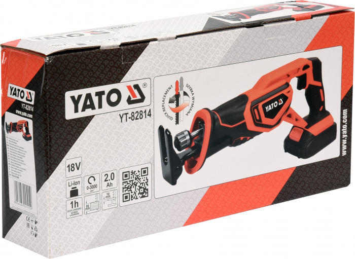 Fierastrau Sabie YATO, cu Acumulator Li-Ion, 18V, 2 Ah [3]