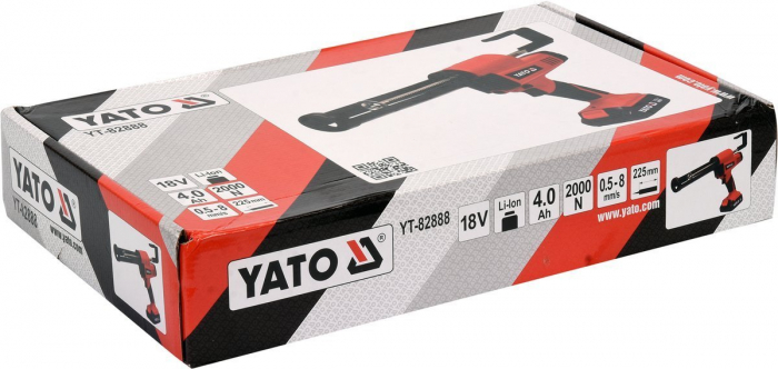 Pistol silicon YATO cu acumulator 18V 1 x 4 Ah [4]